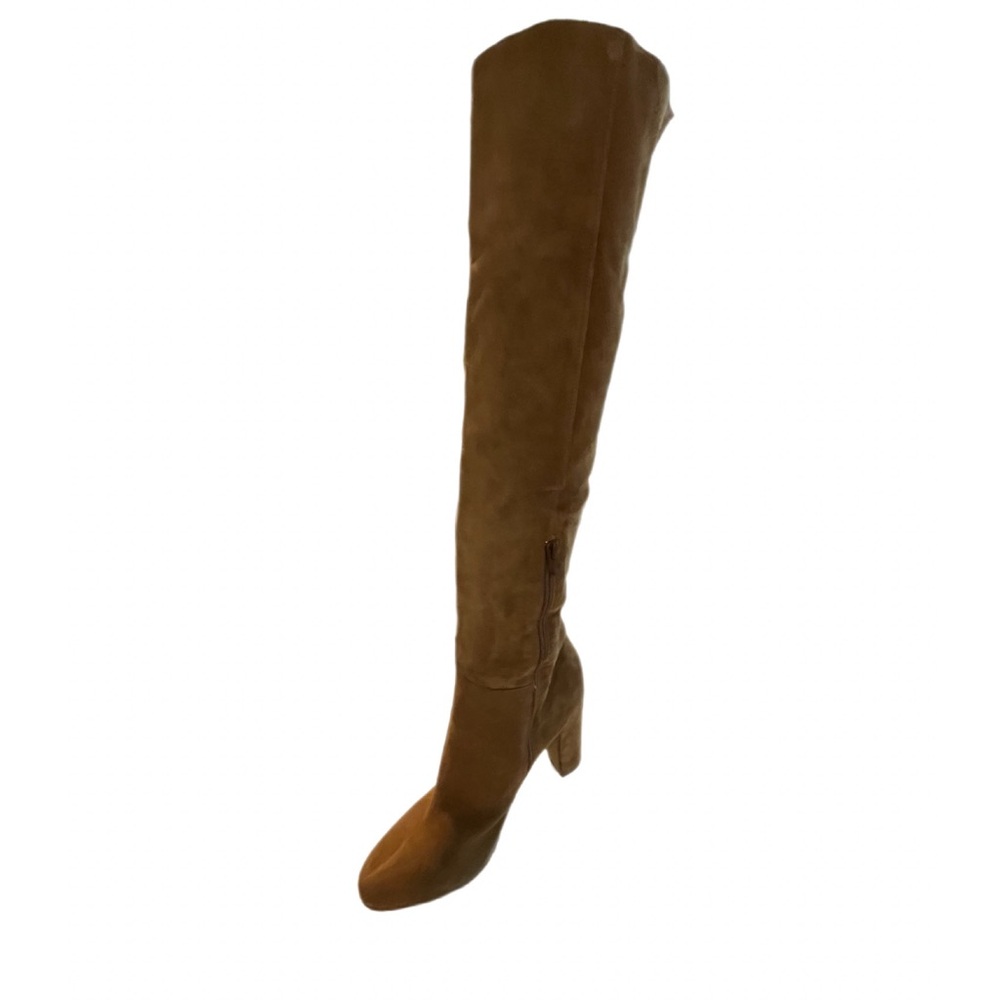 Steve Madden "Gallla" Over-the-knee, cognac suede boots size 9 1/2